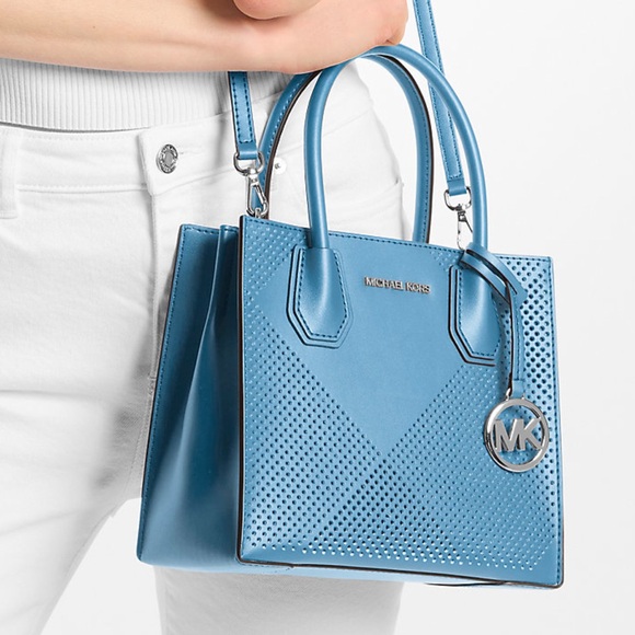 Michael Kors Mercer Medium Perforated Crossbody Satchel Bag
South Pacific 
NWT - Picture 2 of 16